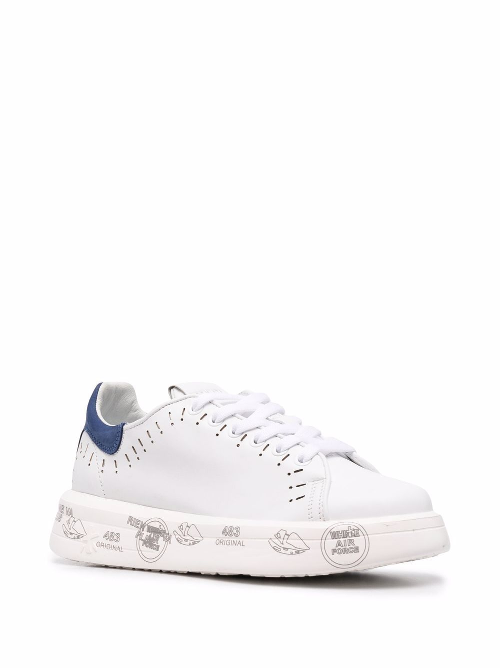 Premiata Belle sneakers met print - Wit