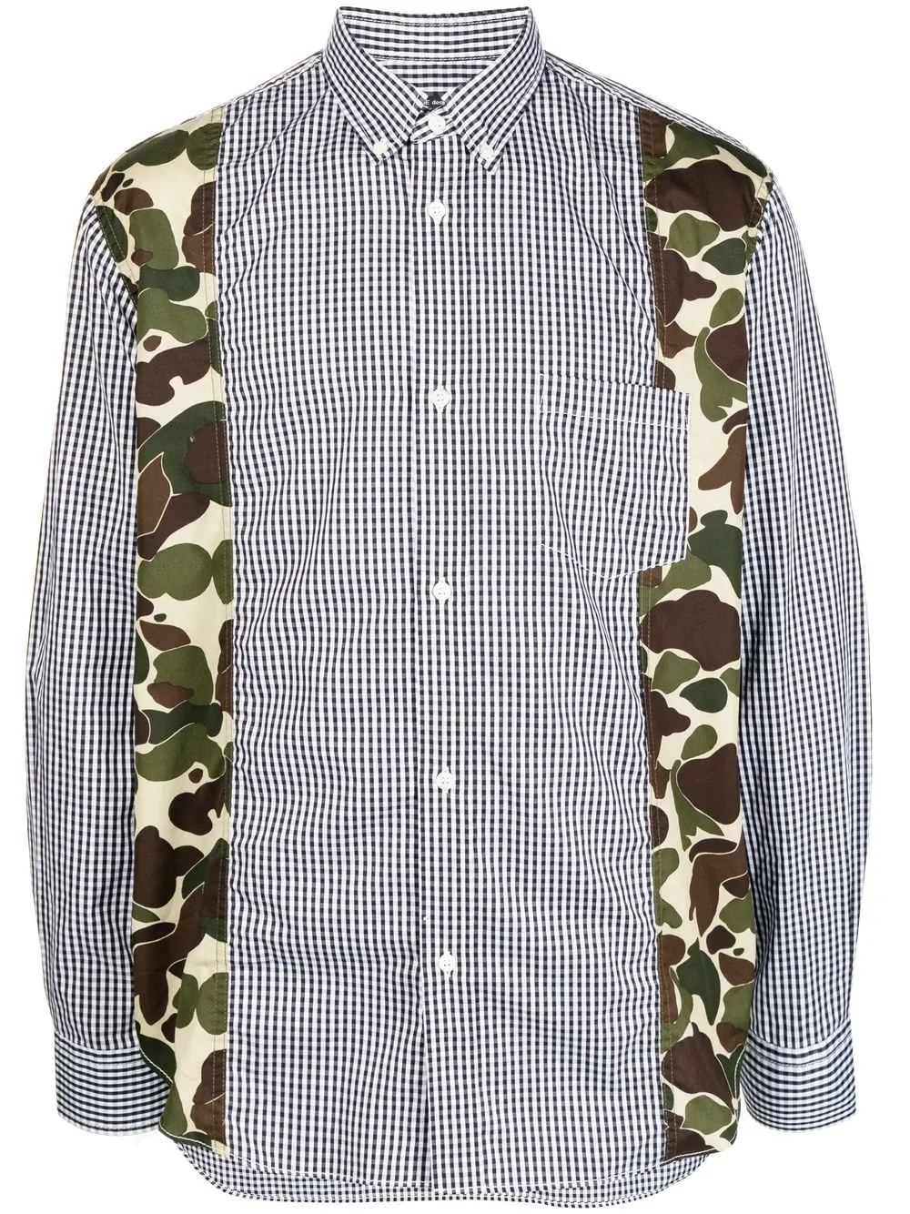 

Comme Des Garçons Homme camisa con rayas estampadas - Gris