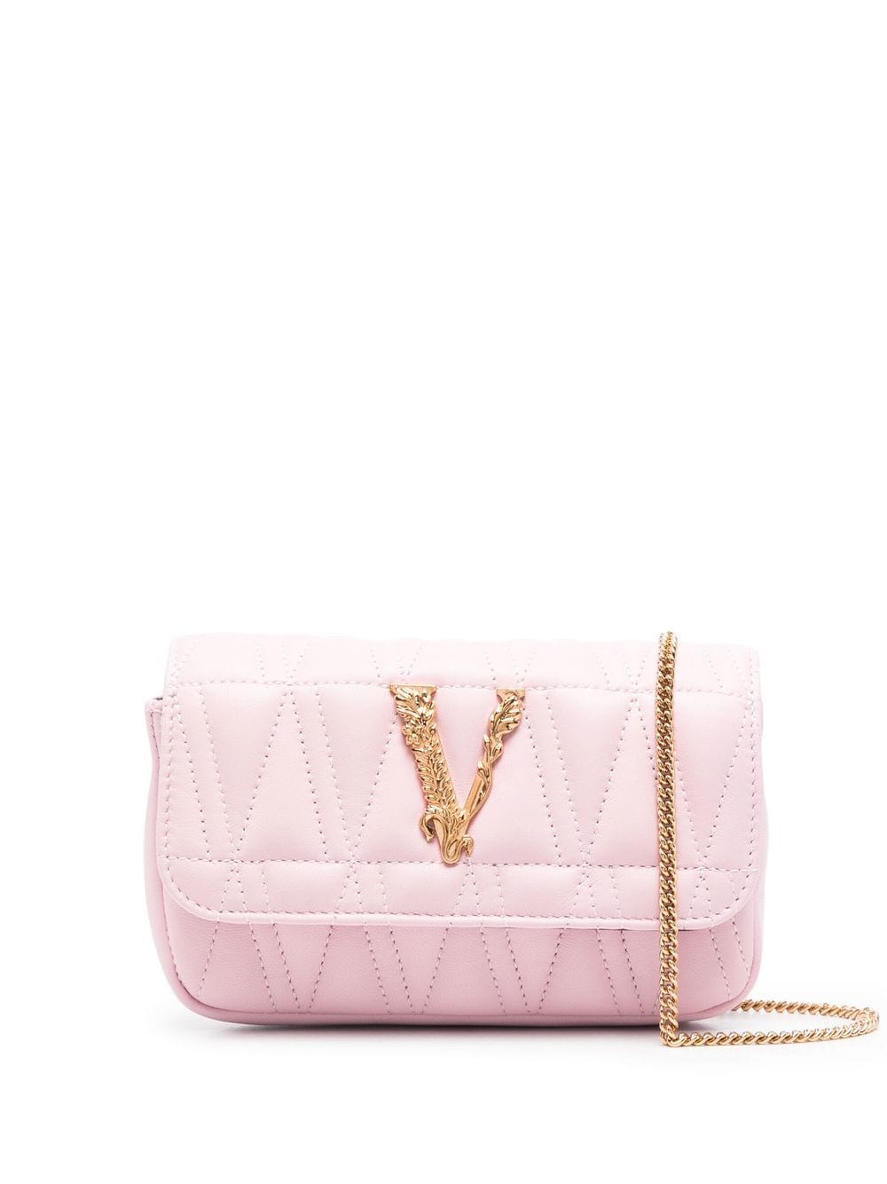 Versace Quilted chain-link Crossbody Bag - Farfetch