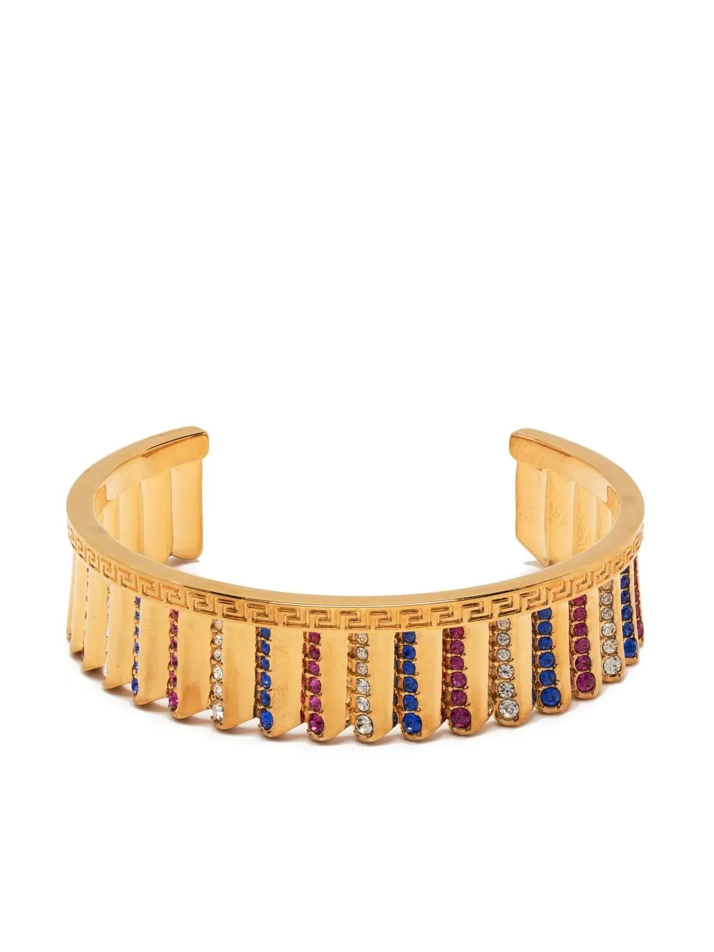 

Versace pulsera I Ventagli con detalle de cristal - Dorado