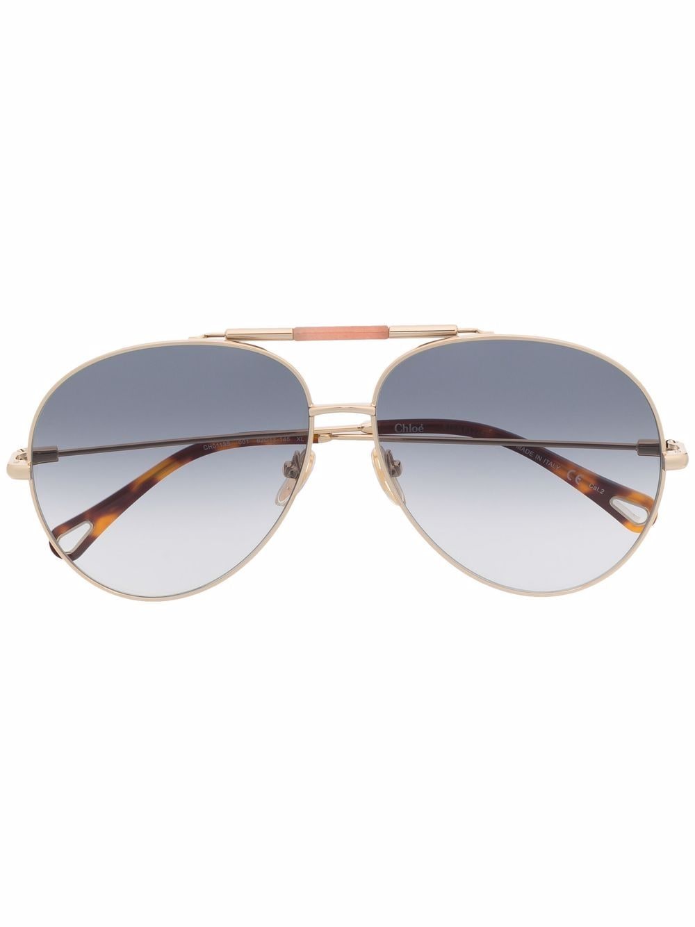 Image 1 of Chloé Eyewear gradient pilot sunglasses