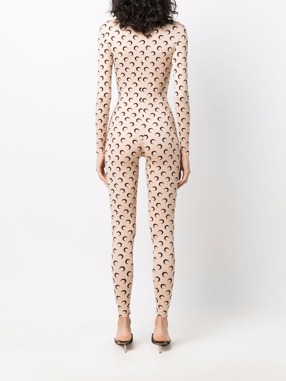 Shop Marine Serre moon-print jumpsuit with Express Delivery - FARFETCH