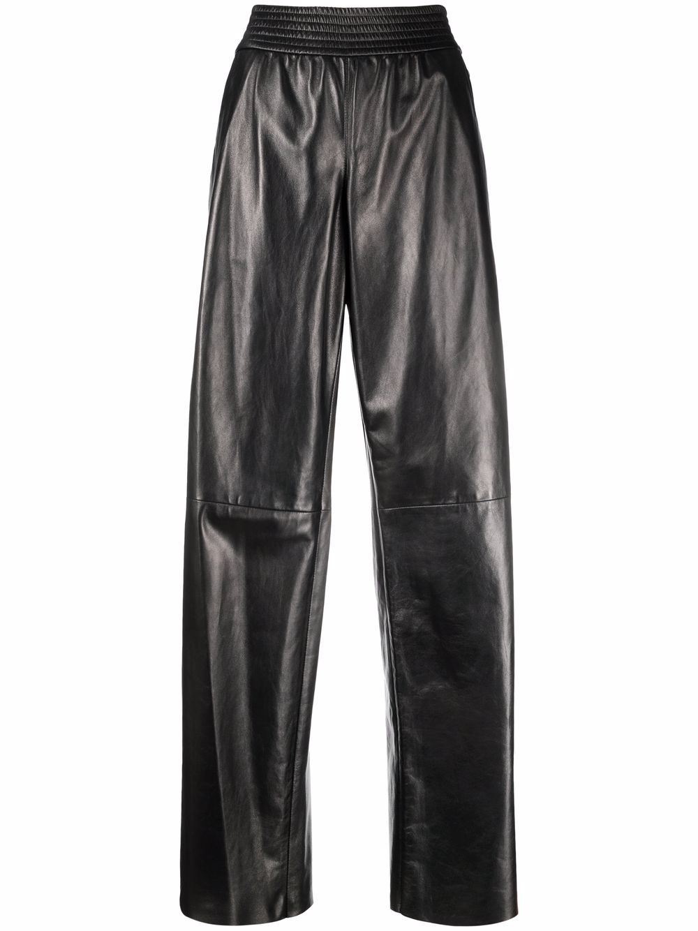 

Drome pantalones de tiro alto con botones - Negro