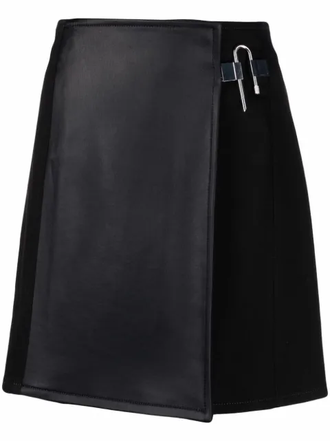 Givenchy falda corta con detalle de candado