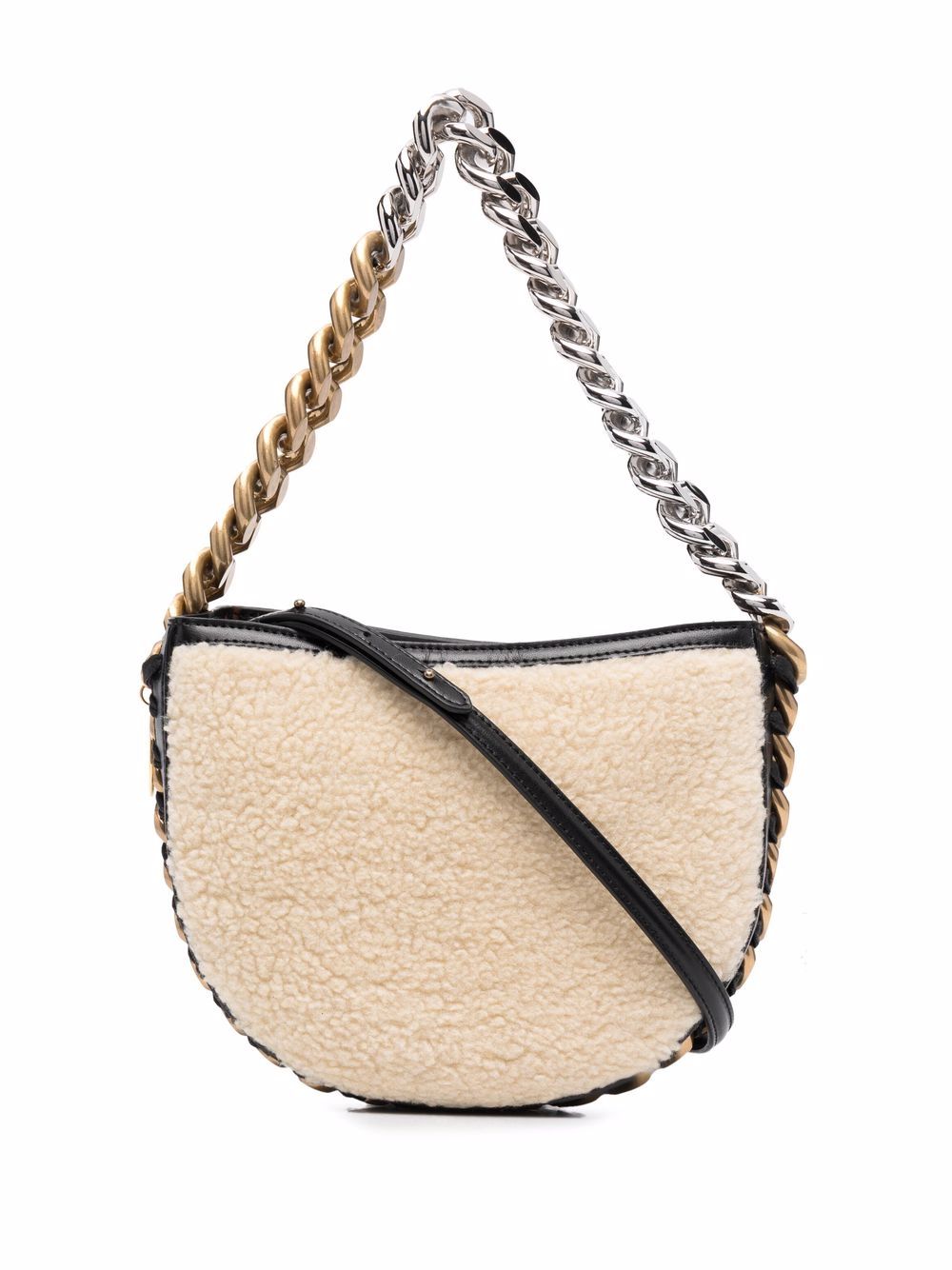 small Frayme faux-shearling bag