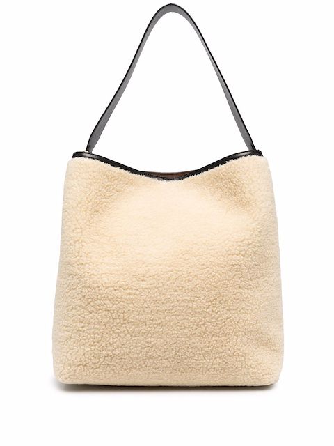 Stella McCartney Bolsa tote de pelos grande