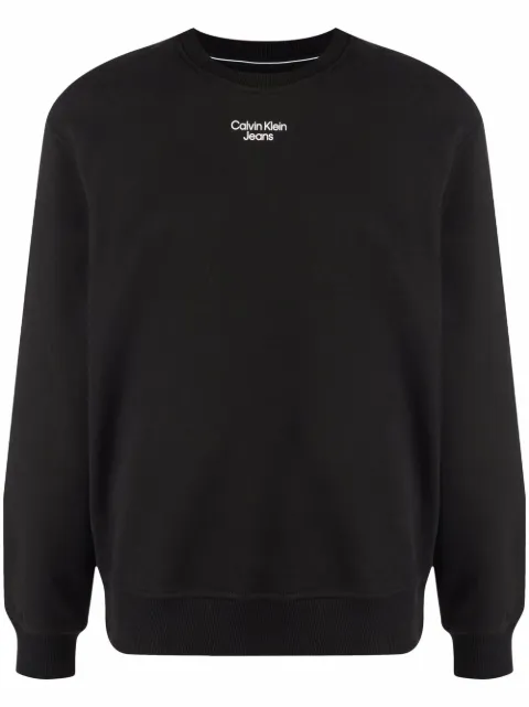 Calvin Klein Jeans logo-print cotton sweatshirt