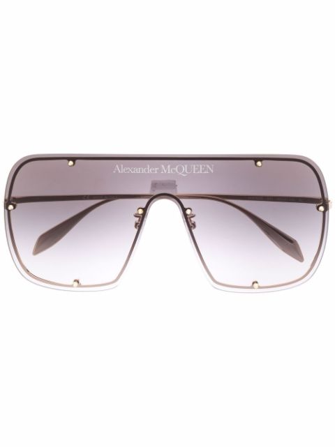 Alexander McQueen Eyewear gradient-effect oversize-frame sunglasses Men