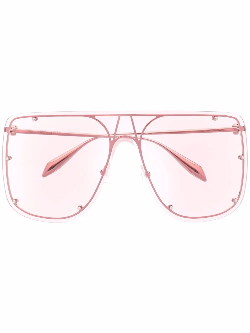 tinted oversize-frame sunglasses