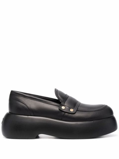 AGL slip-on leather loafers