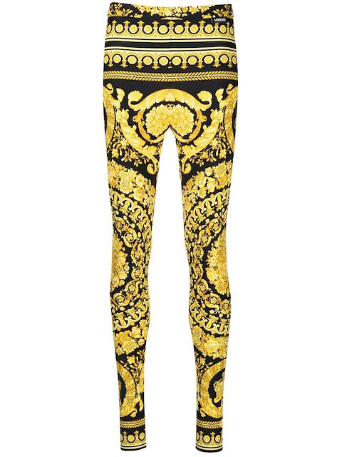 Versace Barocco-print leggings