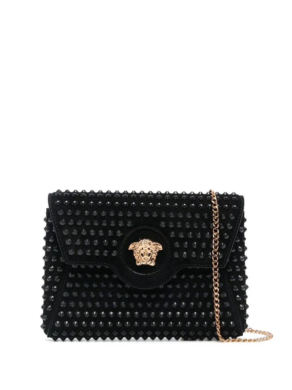 

Versace bolsa crossbody con logo Medusa - Negro