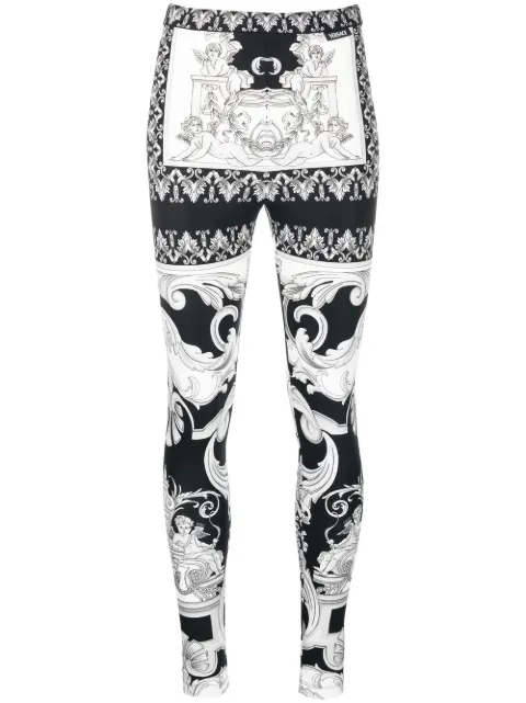 Versace Leggings Silver Baroque