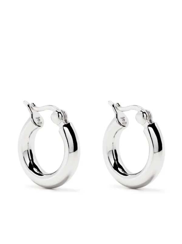 Farfetch Donna Accessori Gioielli Orecchini Argento Orecchini a cerchio piccoli 