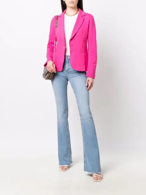 LIU JO blue low-rise bootcut jeans for women | UA2015D4538 at Farfetch.com