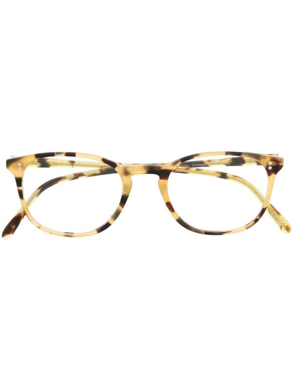 Oliver Peoples Finley Vintage square-frame Glasses - Farfetch