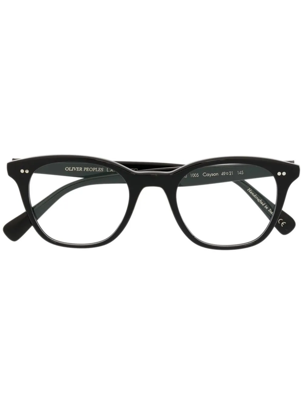 

Oliver Peoples lentes Cayson con armazón rectangular - Negro