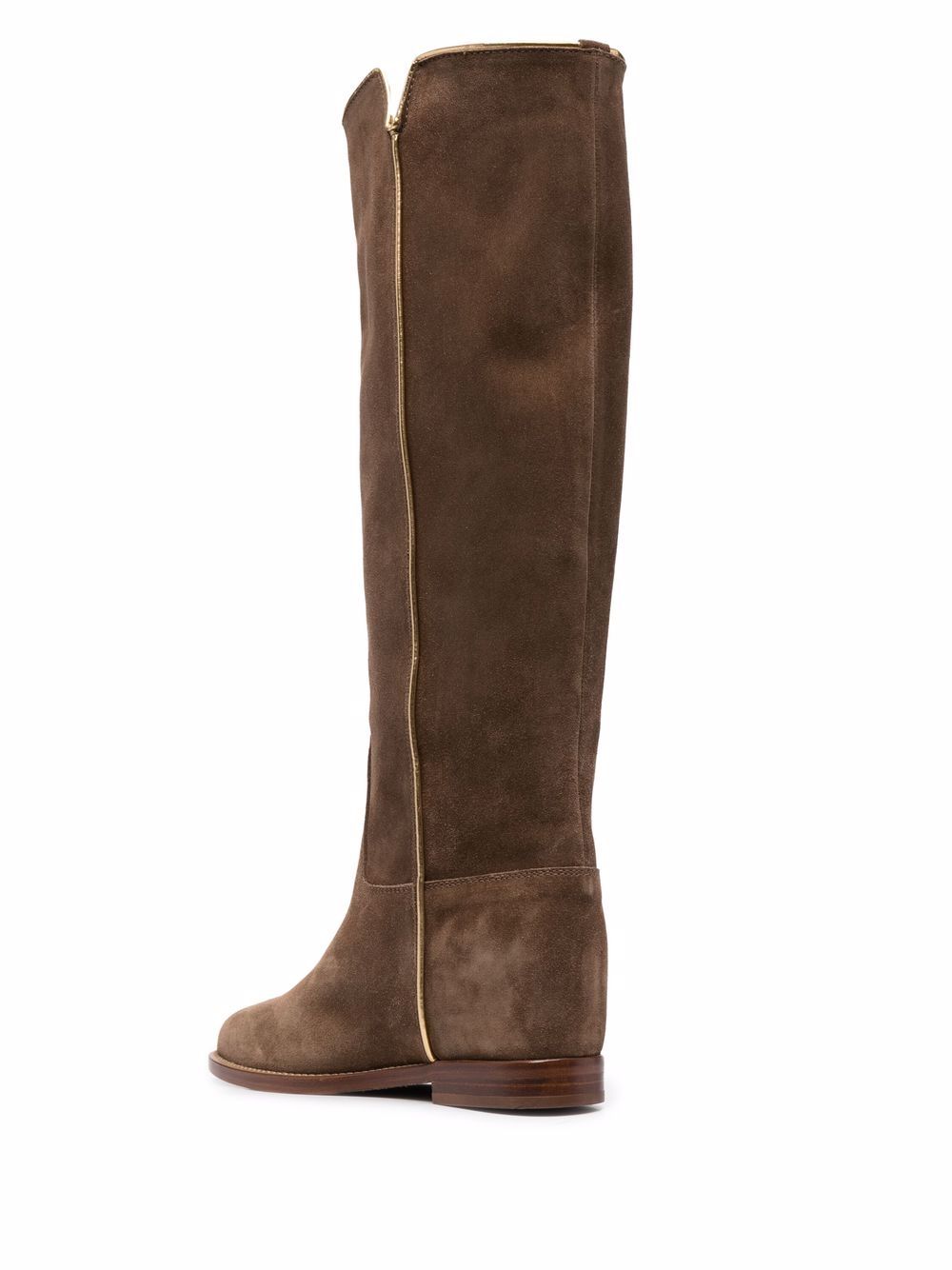 фото Via roma 15 contrast-trim mid-calf boots