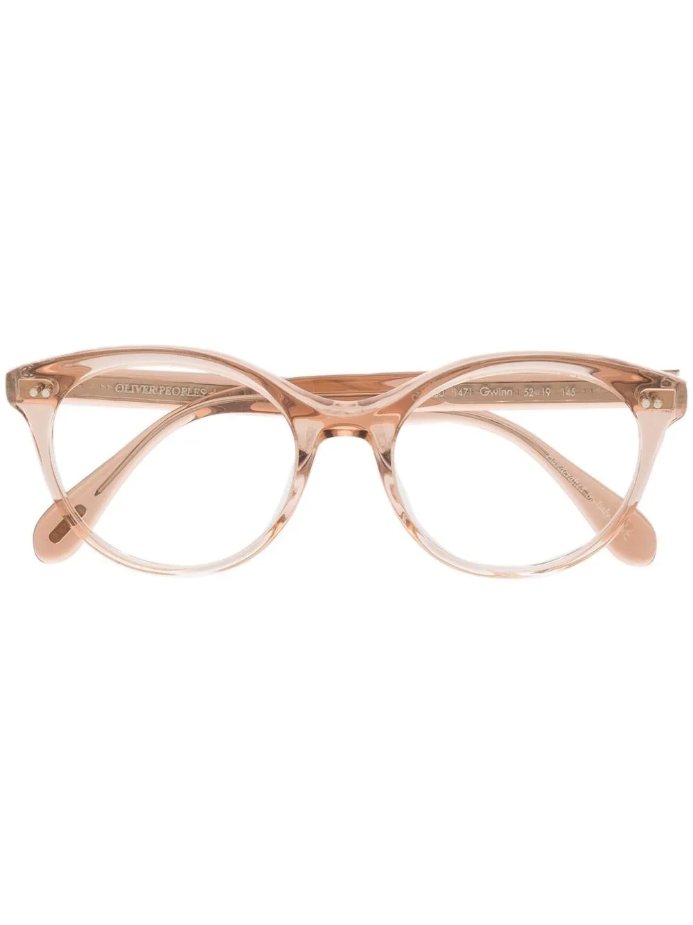 

Oliver Peoples lentes Gwinn con armazón redonda - Neutro