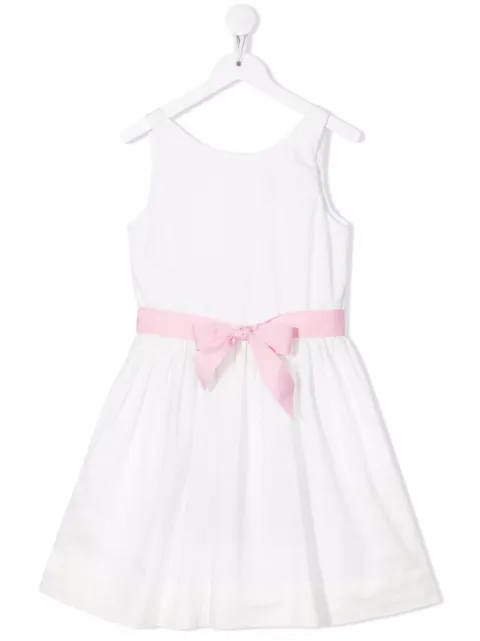 POLO RALPH LAUREN KIDS belted A-line dress