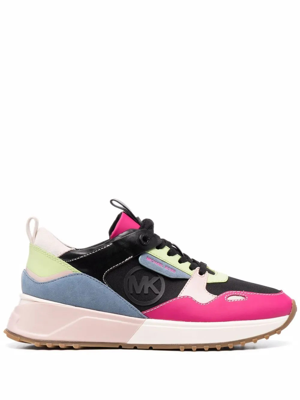 colour-block panelled sneakers