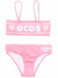 Gcds Kids heart-print two-piece bikini - Pink