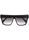 Alexander McQueen Eyewear gradient-lenses flat-top sunglasses - Black