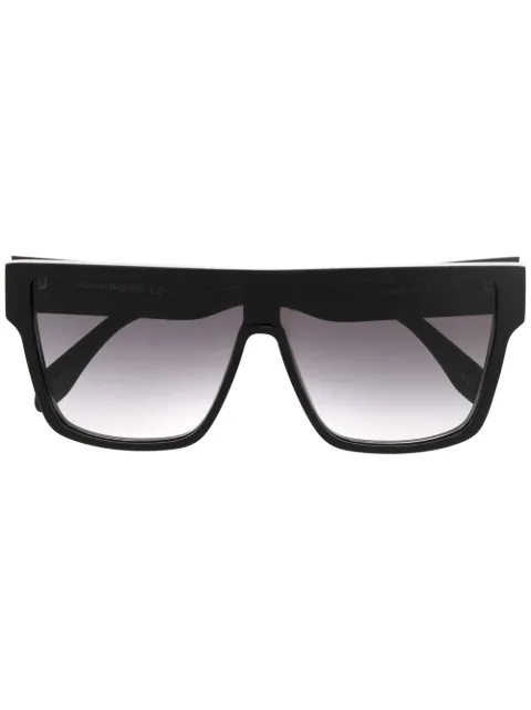 Alexander McQueen Eyewear gradient-lenses flat-top sunglasses