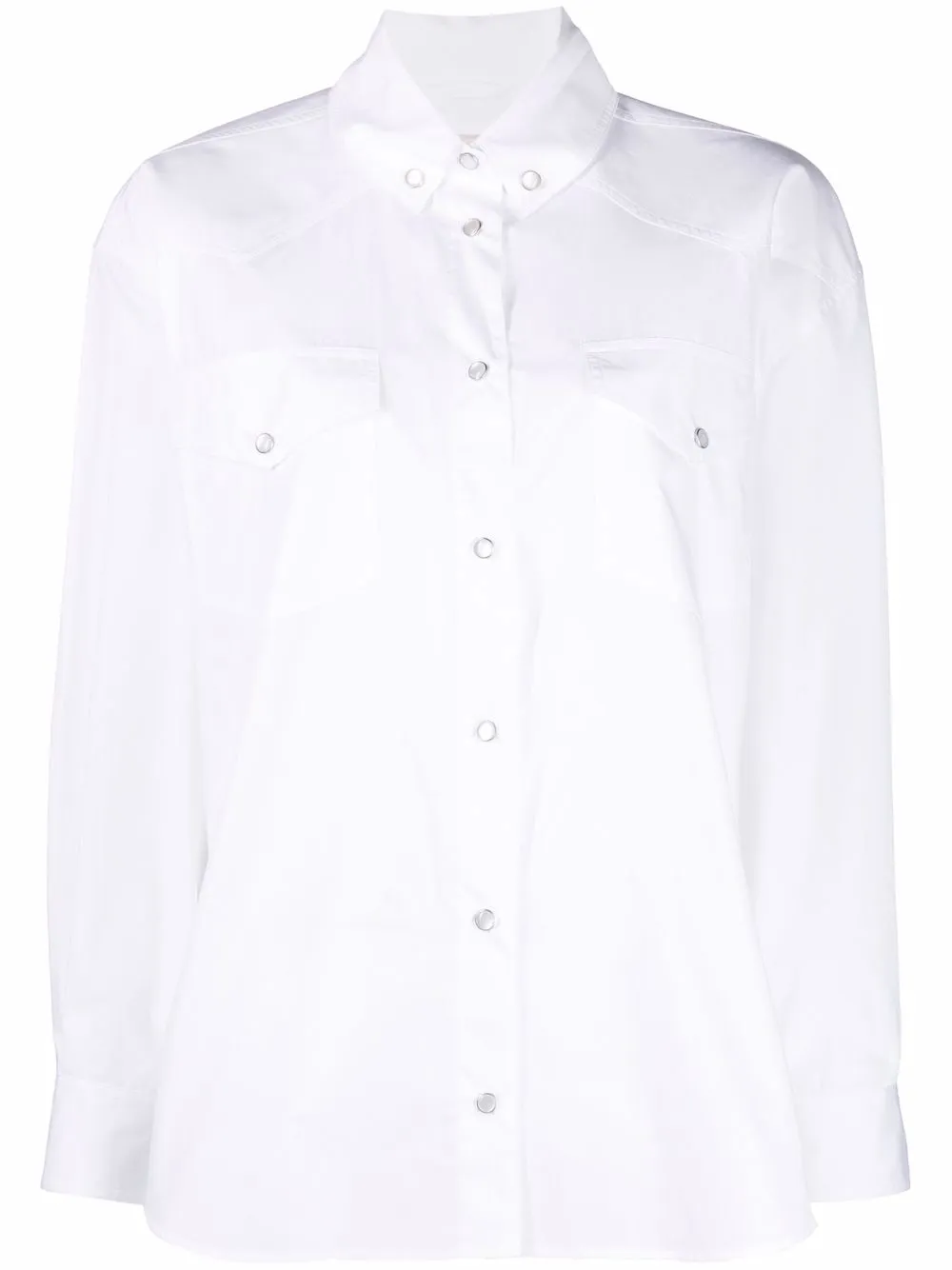 

Alexandre Vauthier camisa manga larga - Blanco