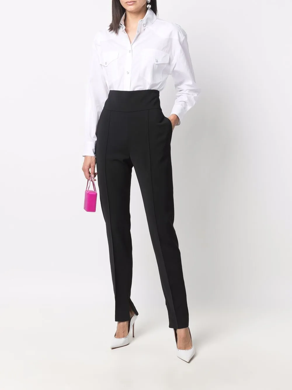 Alexandre Vauthier Katoenen blouse - Wit