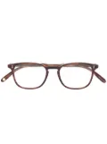 Garrett Leight marble-frame glasses - Brown