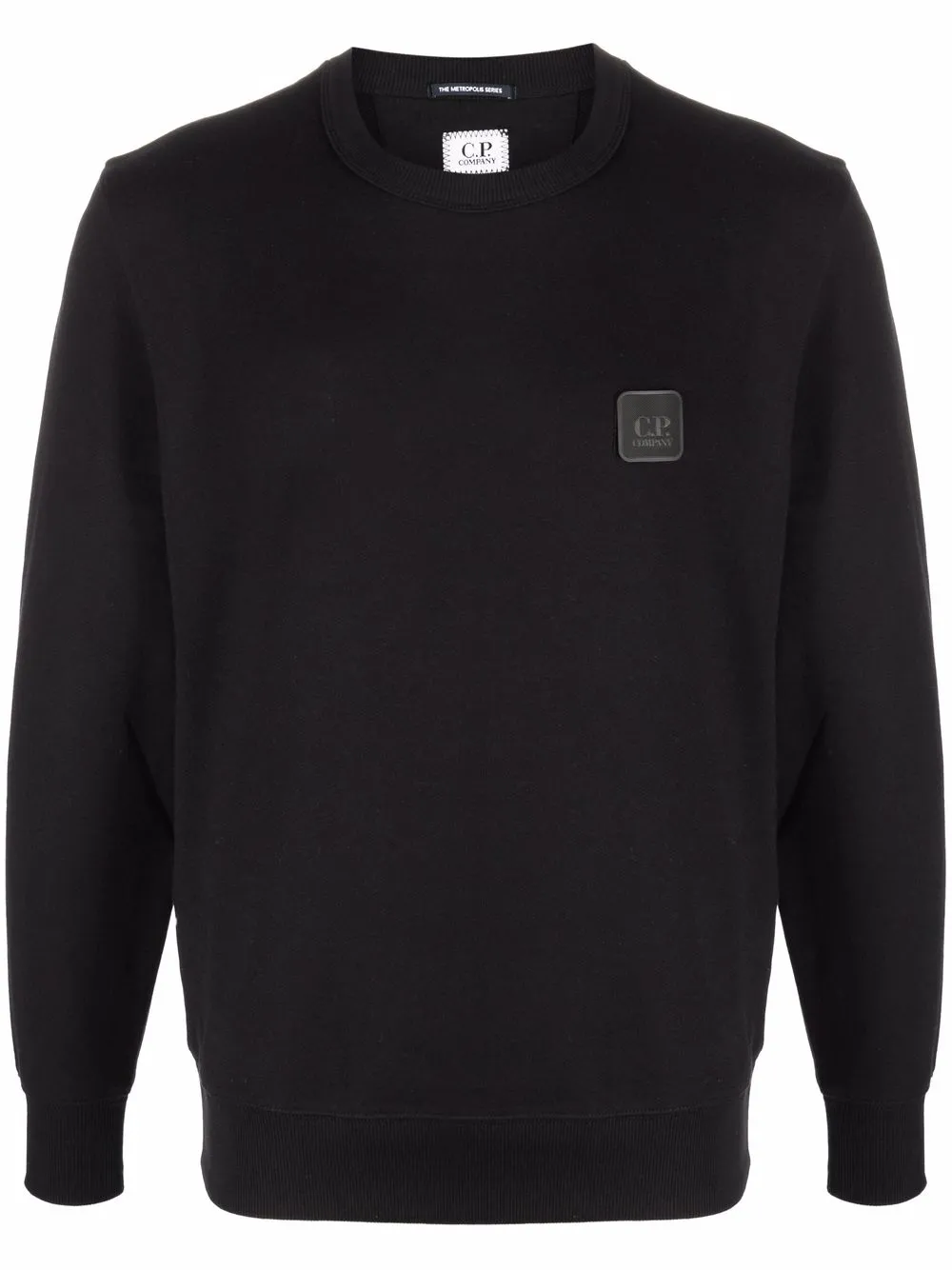 

C.P. Company sudadera con parche del logo - Negro