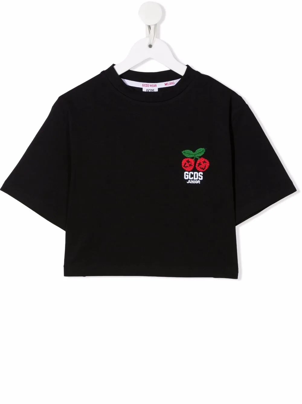 

Gcds Kids playera con cerezas bordadas - Negro