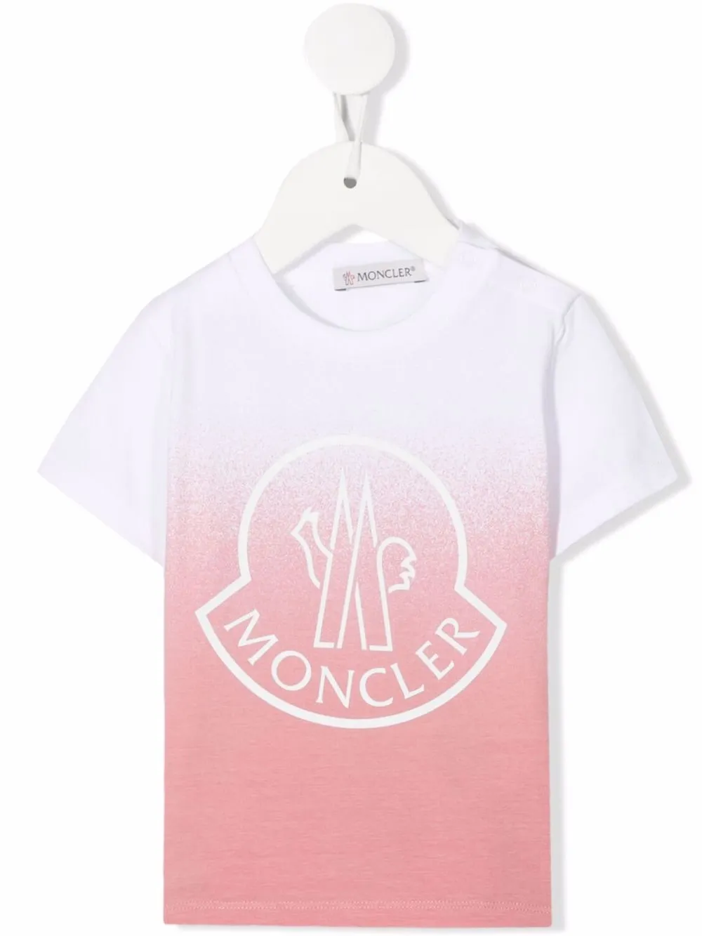 

Moncler Enfant playera con logo estampado - Blanco