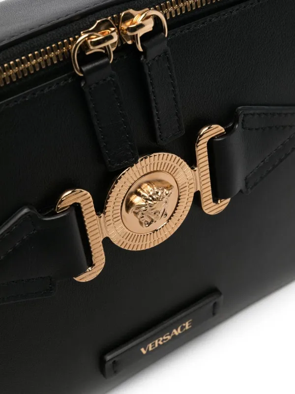 Versace メドゥーサ ビギー メッセンジャーバッグ | ブラック
