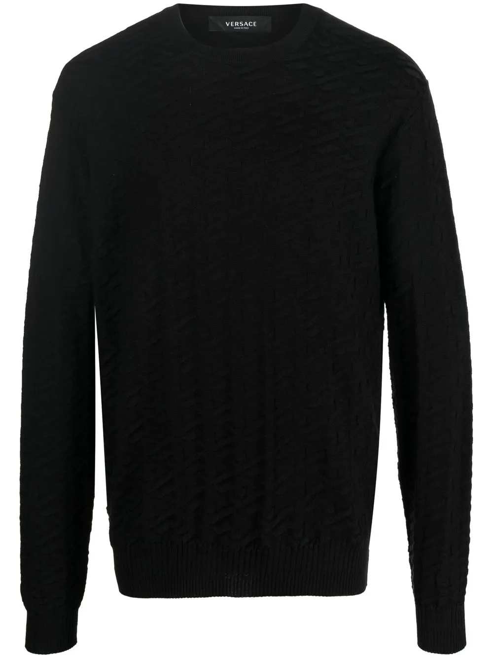 

Versace La Greca jacquard wool jumper - Black