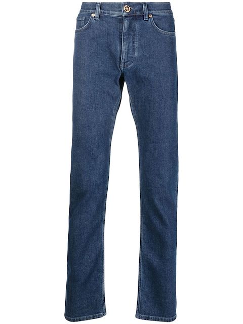 Versace Slim-Fit-Jeans mit Medusa