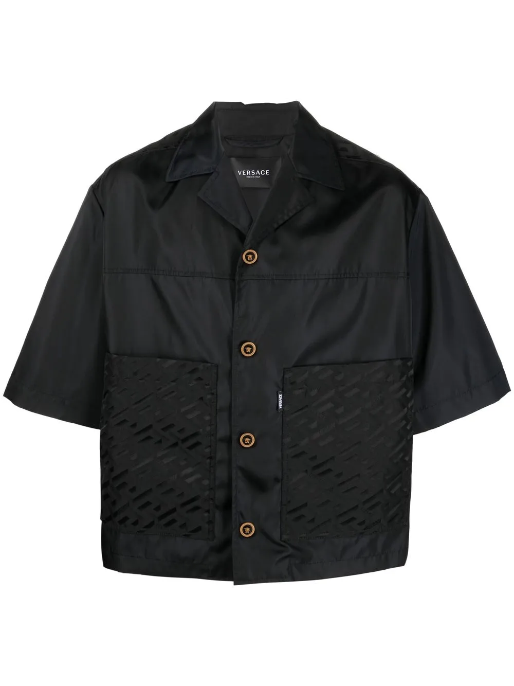 

Versace sobrecamisa Medusa Greca - Negro