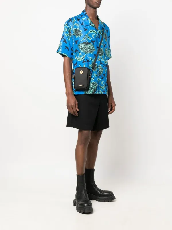 Versace Medusa Biggie Crossbody Bag | Black | FARFETCH JO