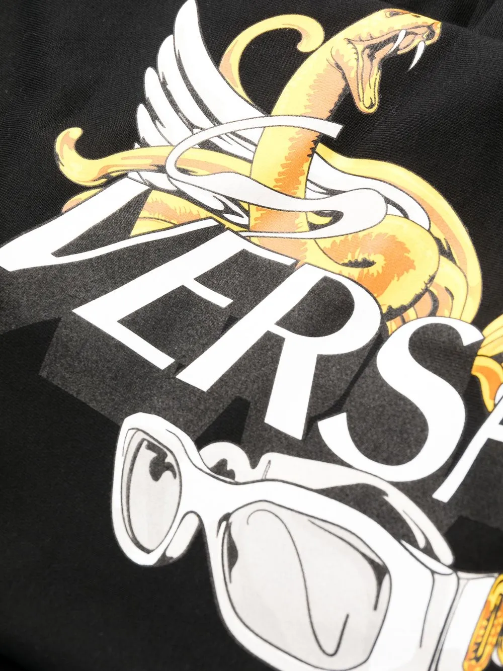 image 6 of versace logo印花棉运动裤