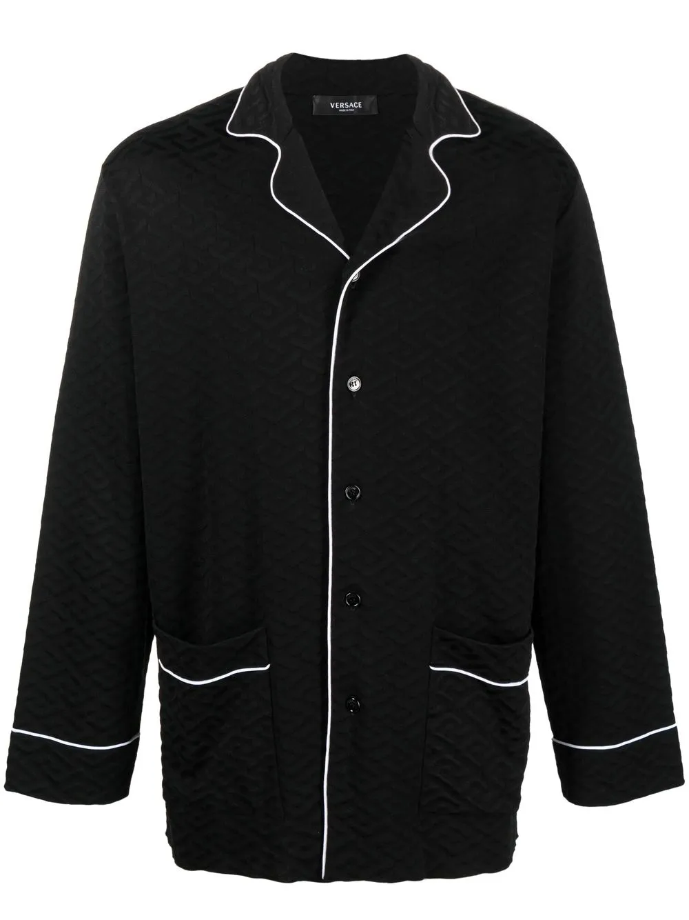 

Versace La Greca trim shirt - Black