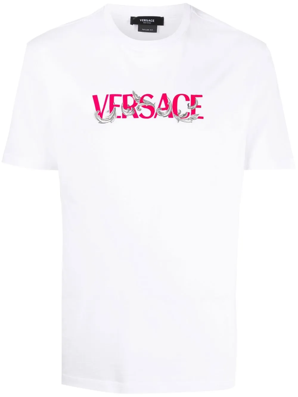 

Versace playera con logo estampado - Blanco