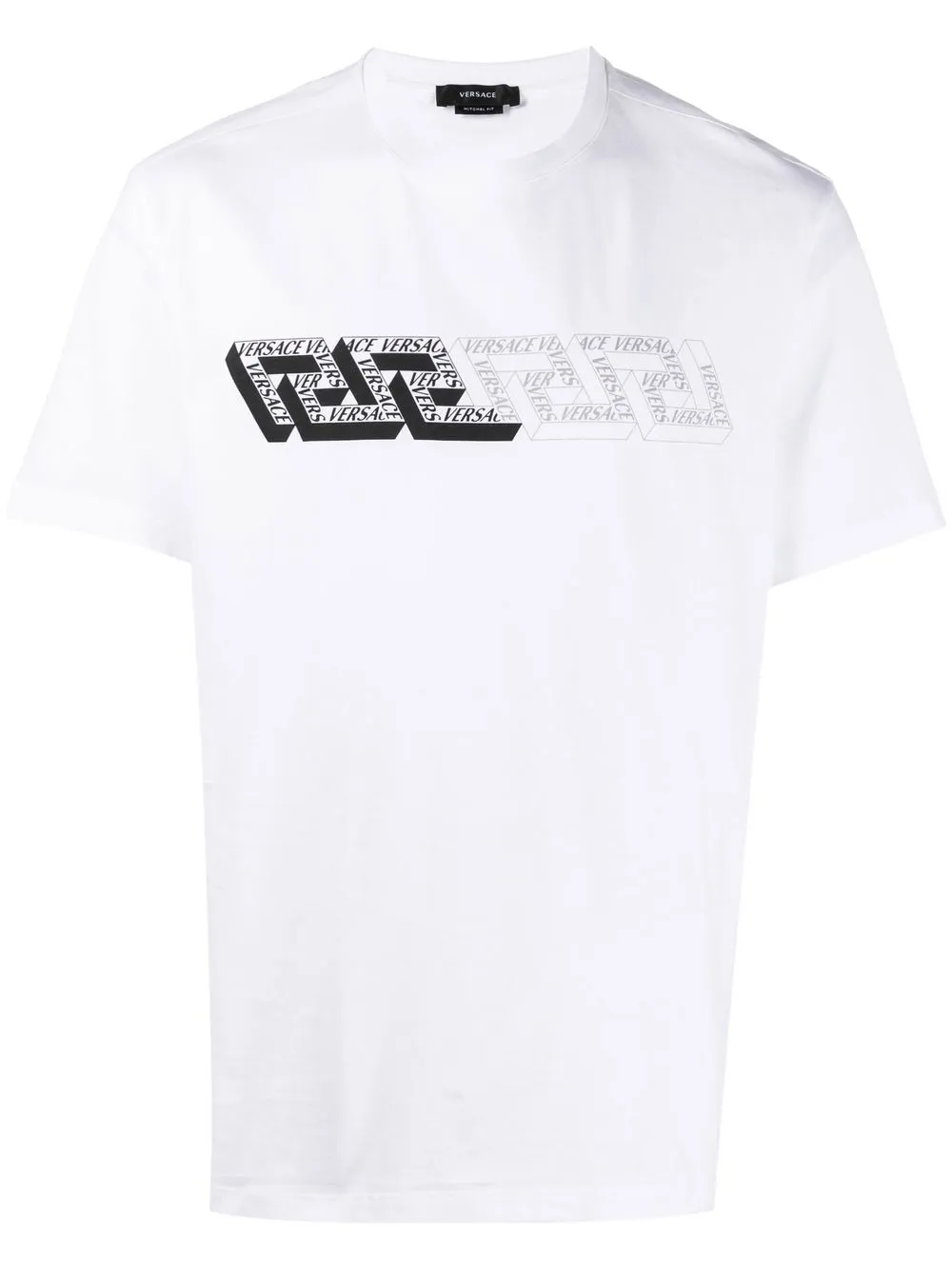 

Versace playera con estampado Greca - Blanco