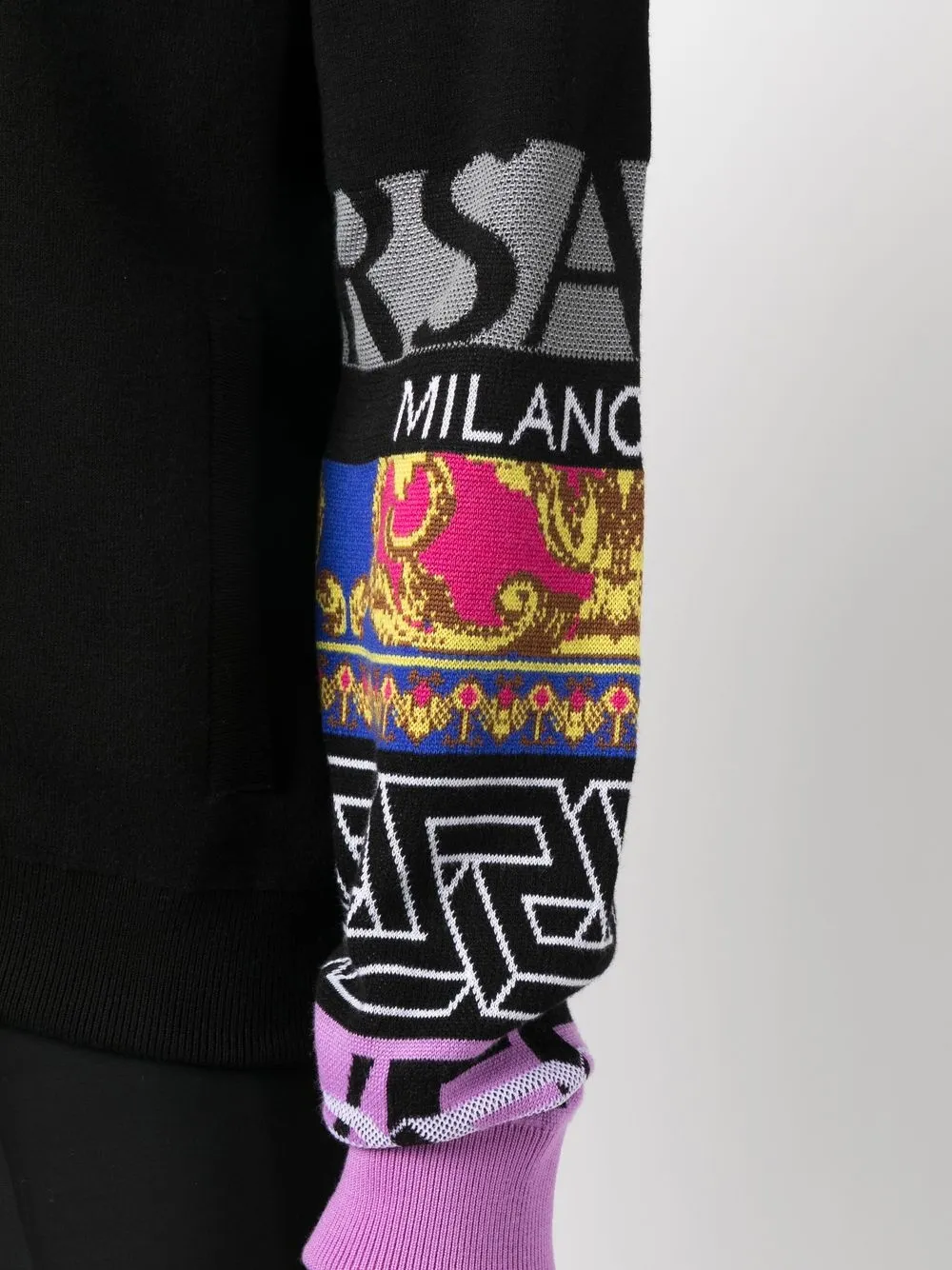 Versace Medusa Renaissance Zipup Jumper, Male, Black, 48 ModeSens