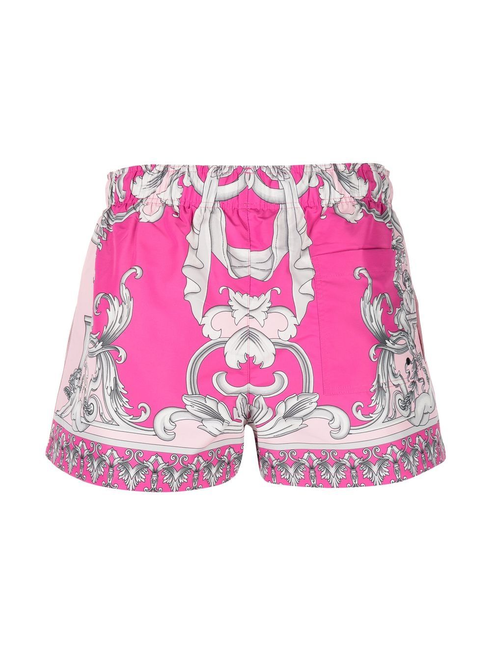 Versace Shorts met barokprint - Roze