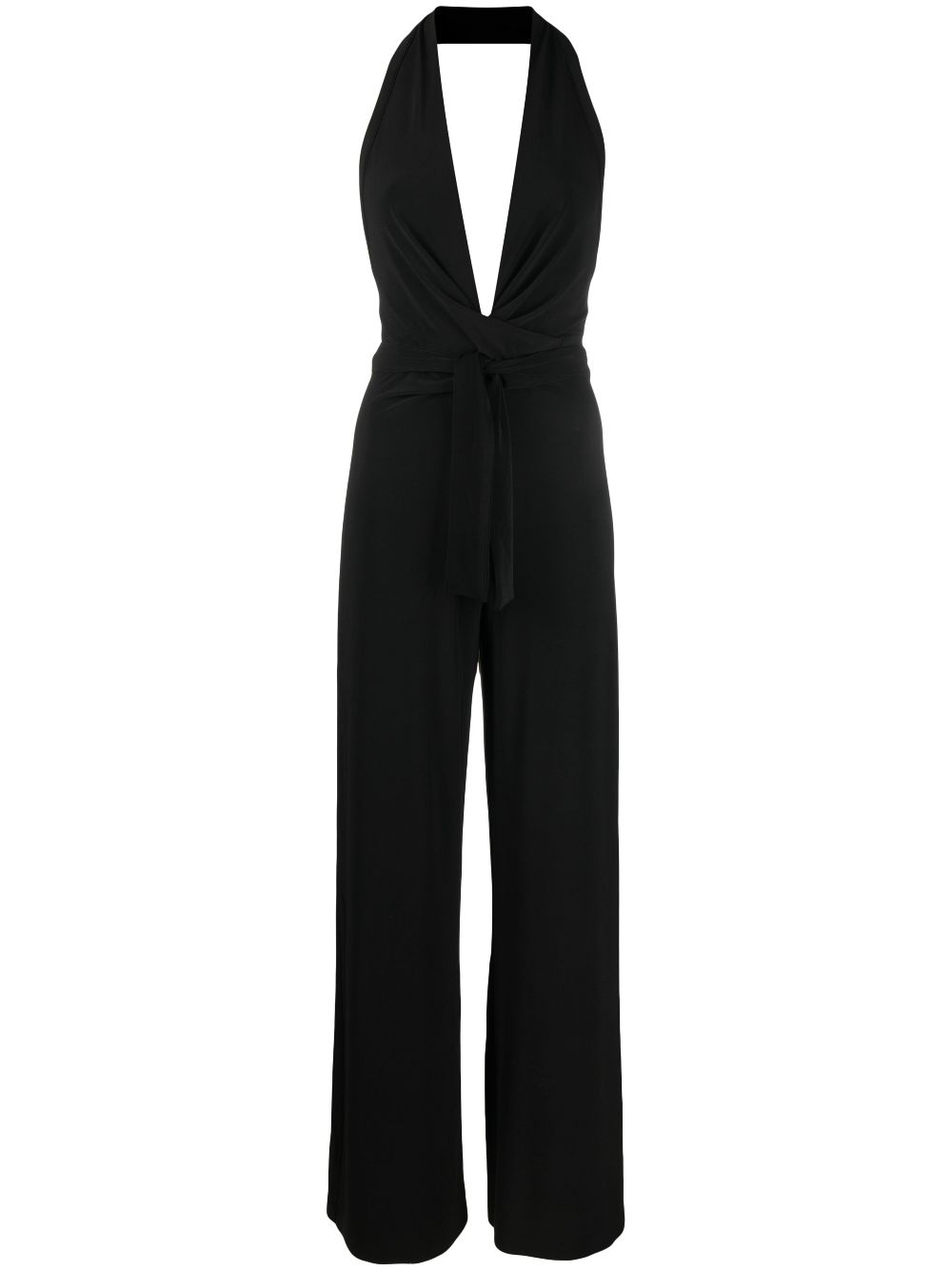 фото Norma kamali halterneck v-neck jumpsuit