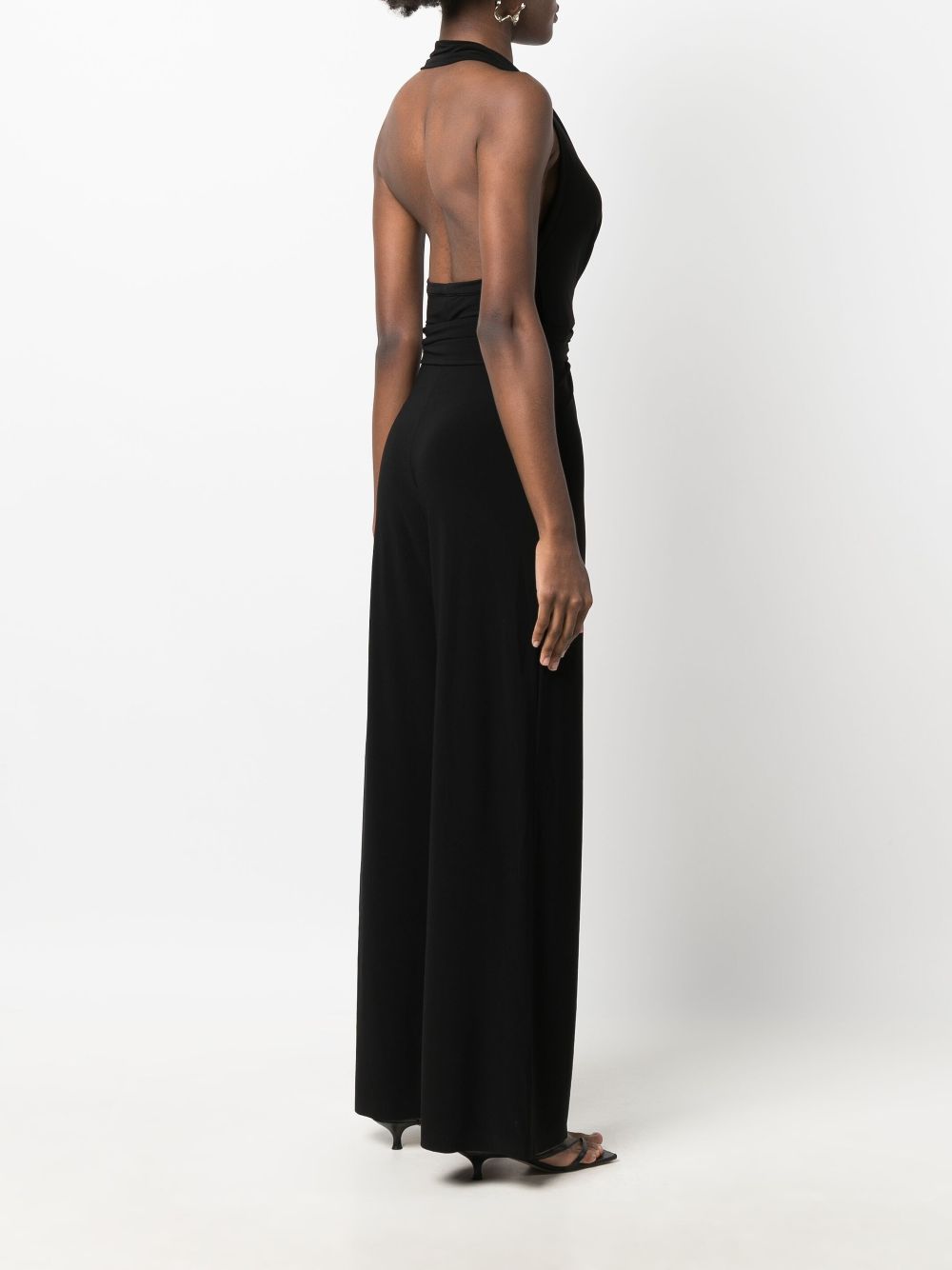 фото Norma kamali halterneck v-neck jumpsuit