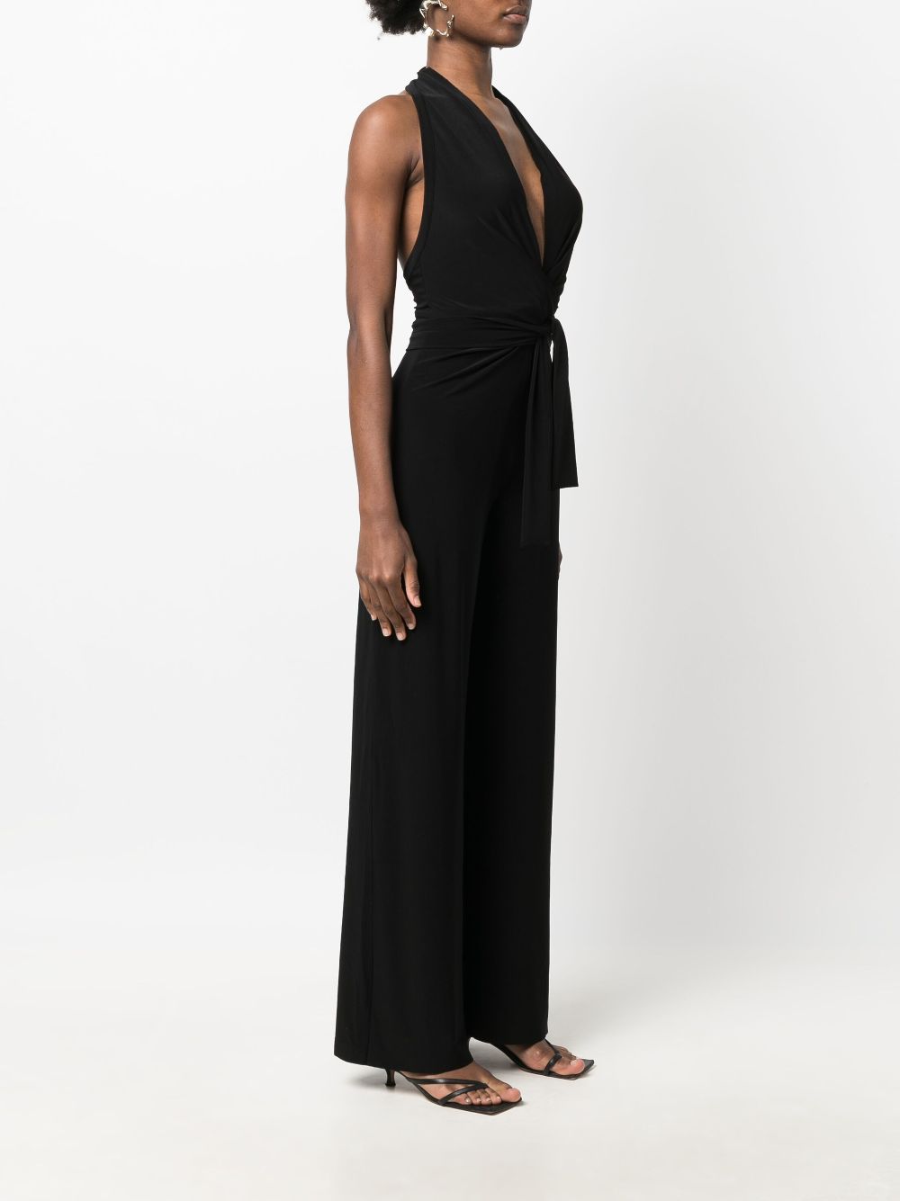 фото Norma kamali halterneck v-neck jumpsuit