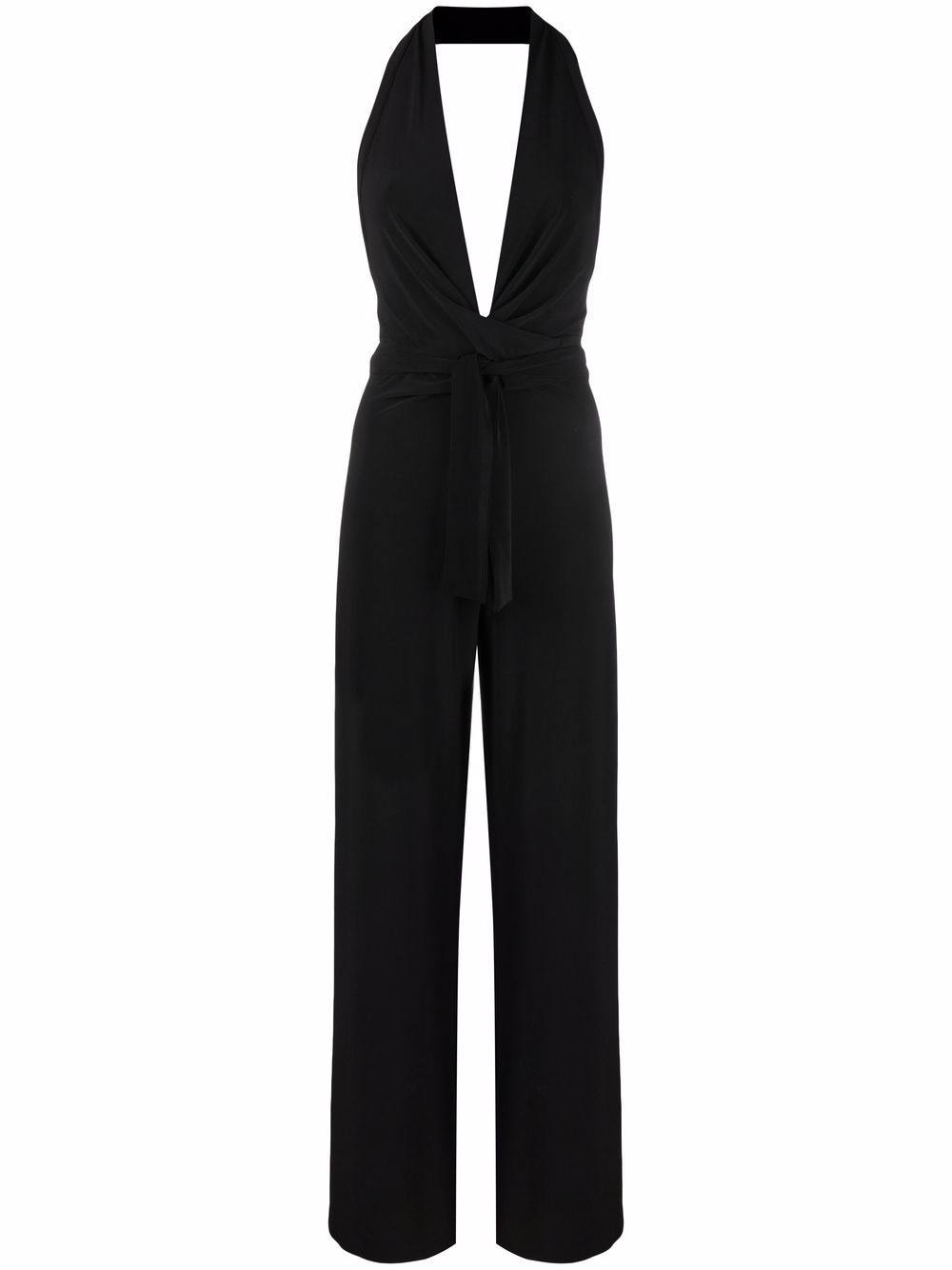 фото Norma kamali halterneck v-neck jumpsuit