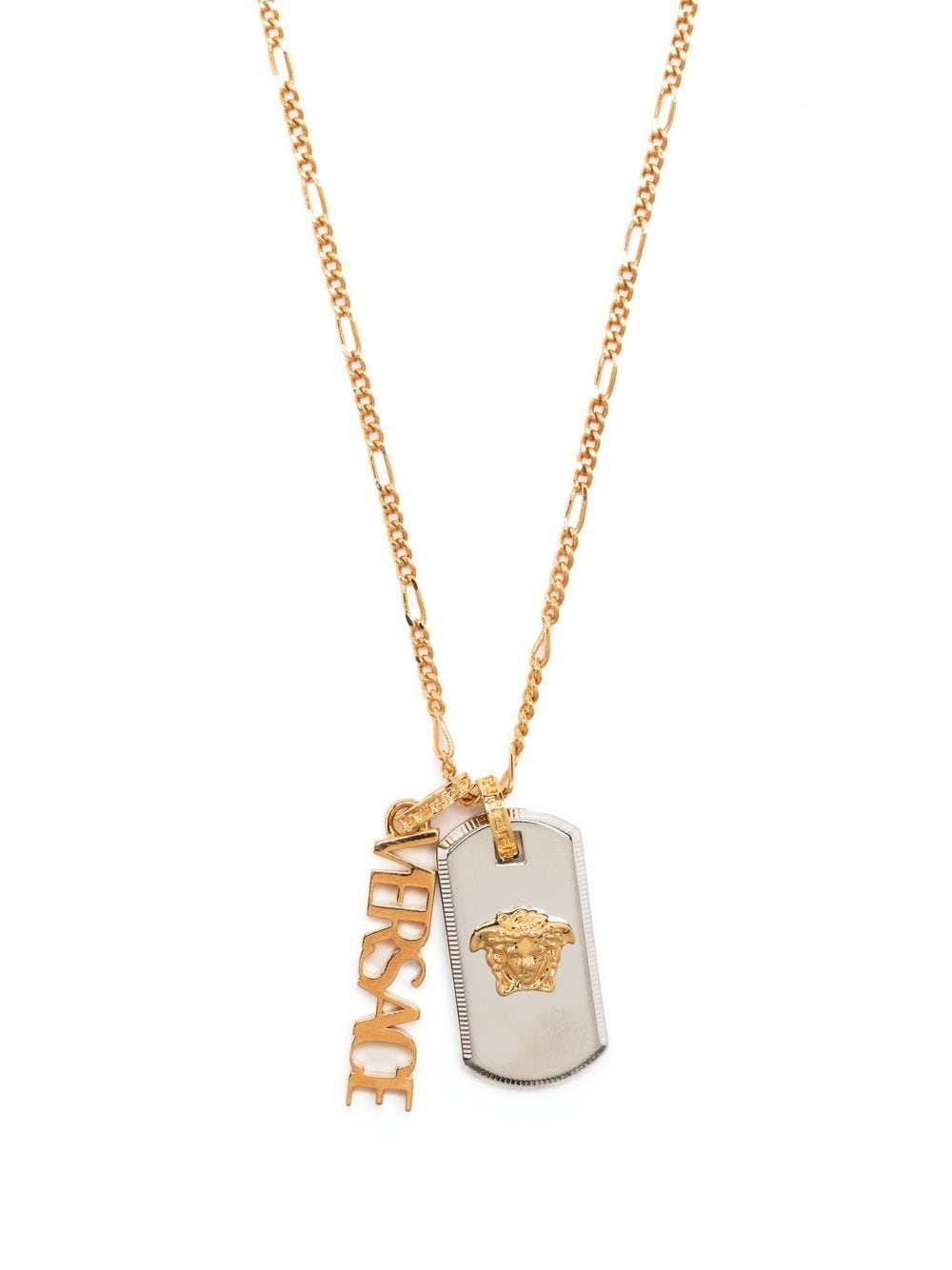 Versace padlock-charm logo-chain Necklace - Farfetch